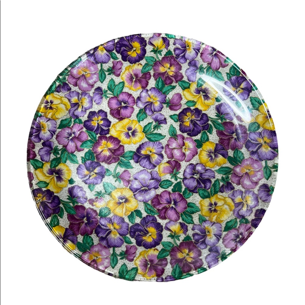 Flower Glass Plate